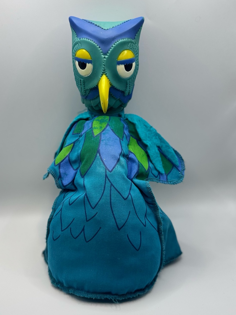 Vintage 1977 Ideal Mr. Rogers' Neighborhood "X The Owl" Stuffed Hand Puppet - Picture 2 of 15